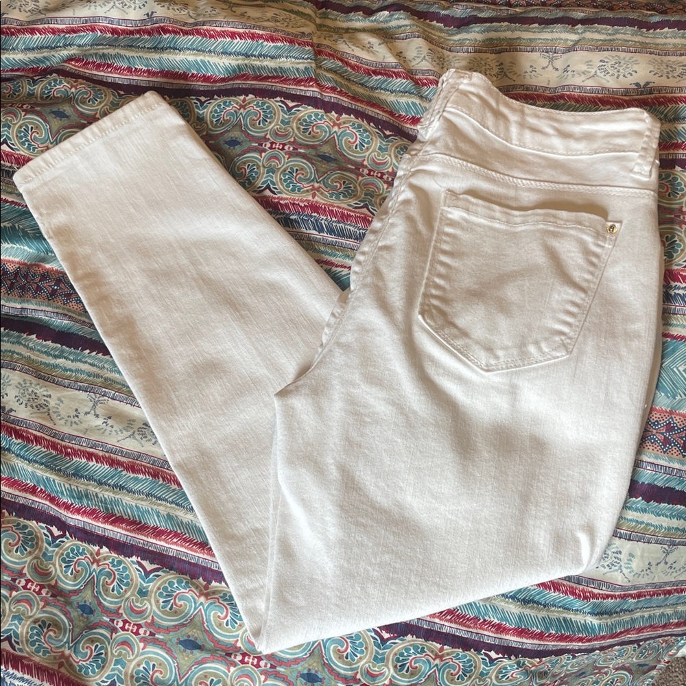 Curve Appeal White Denim Jeans Size 8 - Picture 9 of 9